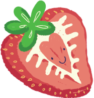 Dried strawberries Icon Image